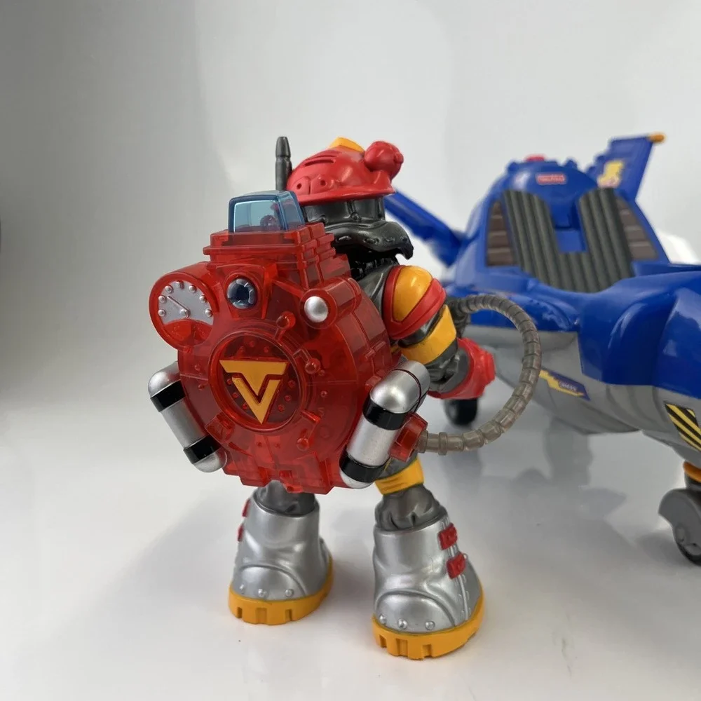 Vtg Rescue Heroes Jet Gift Set Fisher Price 1999‎ Voice Tech (Missing Piece)
